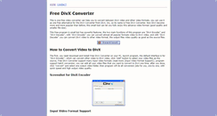 Desktop Screenshot of freedivxconverter.com